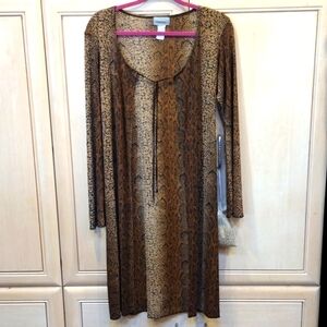 🖤Y2K Evolution Not Revolution Snake Print Nylon Duster/ Kimono/ Cover Up